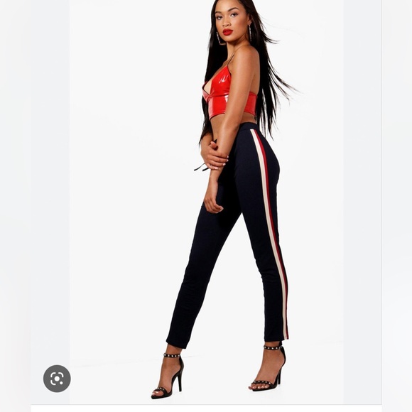 Possible outfit combo! Red lace bodysuit + matching joggers available! - Picture 2 of 7